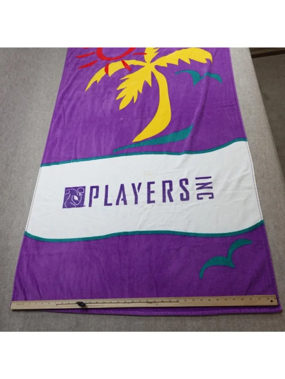 Players Inc NFL Beach Towel Purple Vintage 30 x 66